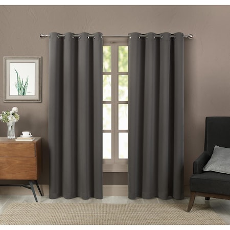 Doba-Bnt 52 x 108 in. Blackout Window Curtains, Grey - Set of 2 SA2658677